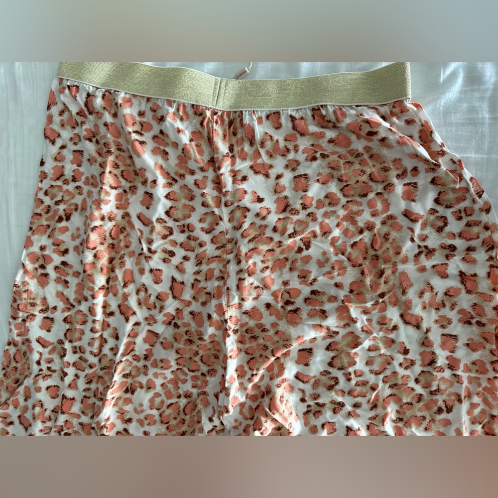 Esqualo Pink Leopard Midi Skirt NWT - Picture 4 of 16